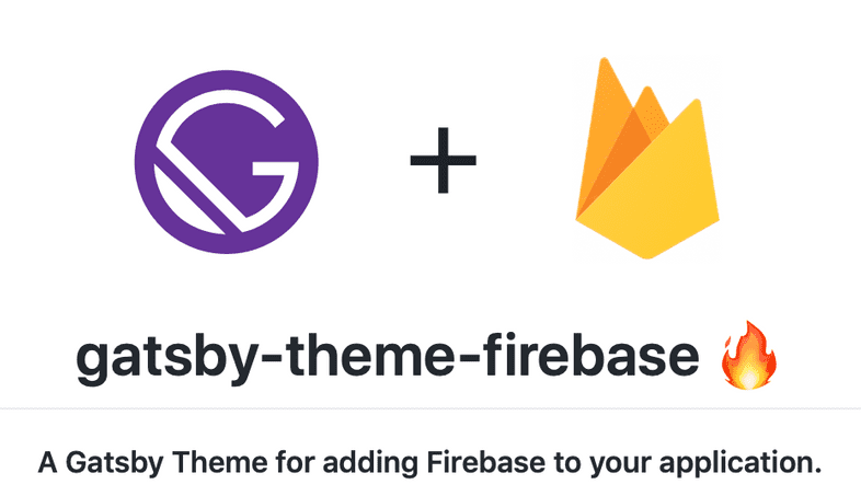 Screenshot of gatsby-theme-firebase's README